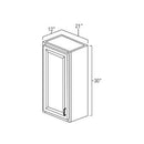 Sage Green Shaker 21" x 30" Wall Cabinet