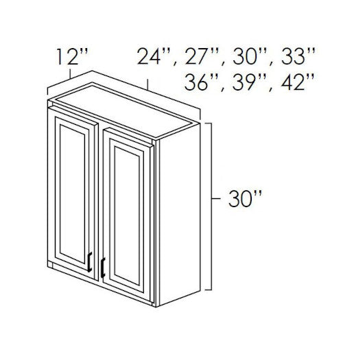 Butterscotch Shaker 24" x 30" Wall Cabinet