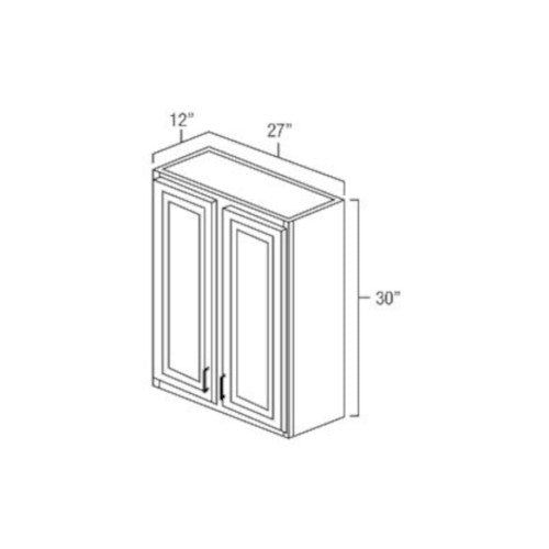 Butterscotch Shaker 27" x 30" Wall Cabinet