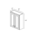 Sage Green Shaker 30" x 30" Wall Cabinet
