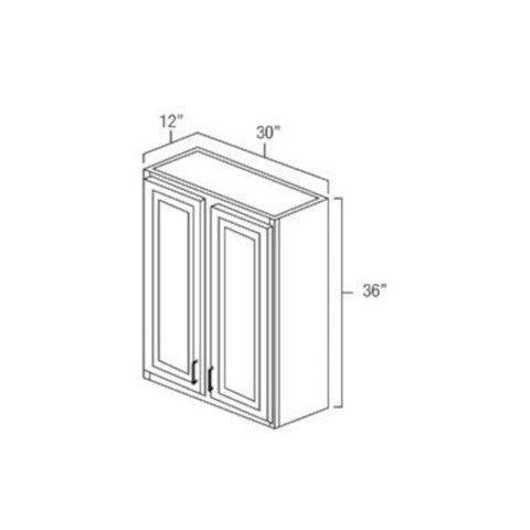 Platinum Shaker 30" x 36" Wall Cabinet