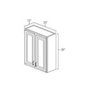 Sage Green Shaker 33" x 30" Wall Cabinet