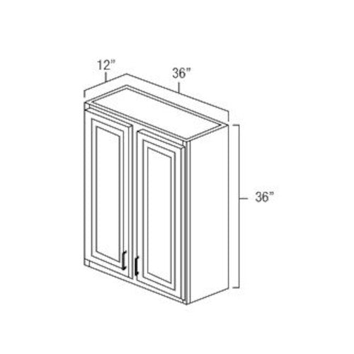 Butterscotch Shaker 36" x 36" Wall Cabinet