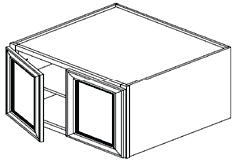 Caldwell Arctic White 30" x 24" x 24" Refrigerator Wall Cabinet