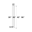 Cyber Grey Wall Filler W3" X H36" X D0.375"