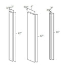 White Shaker 3" x 42" Wall Filler