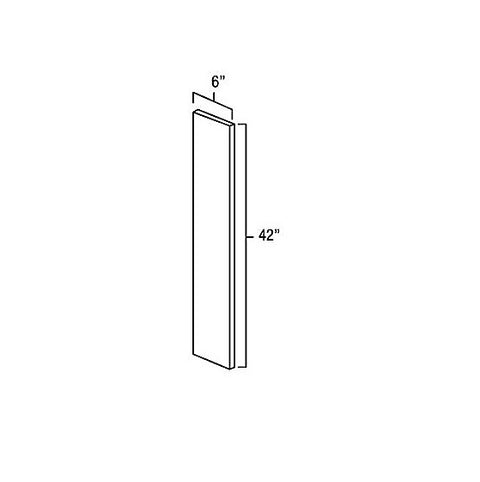 White Shaker 6" x 42" Wall Filler