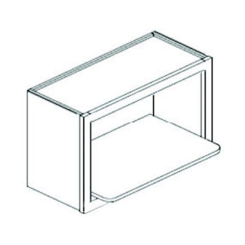 Toffee Shaker 30" X 18" X 17 3/4" Microwave Open Shelf
