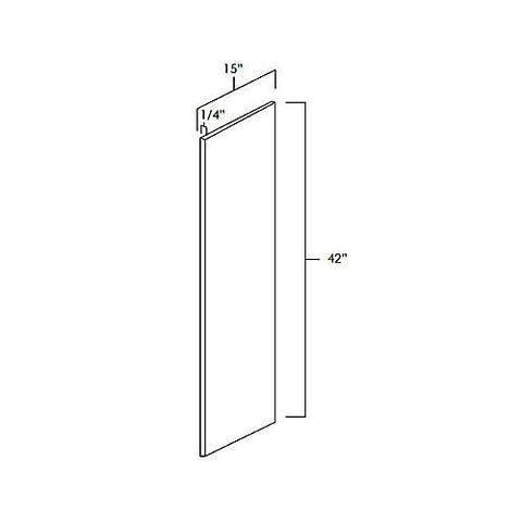 White Shaker 15" x 42" Wall Skin