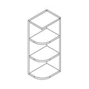 Toffee Shaker 9" x 36" Wall End Shelf