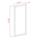 Slim Shaker White Oak Wall Decorative Door Panel - 11 1/2"W x 41"H