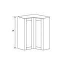Shaker Aberdeen Green Easy Reach Wall Cabinet - 24"W x 36"H x 12"D - 2S