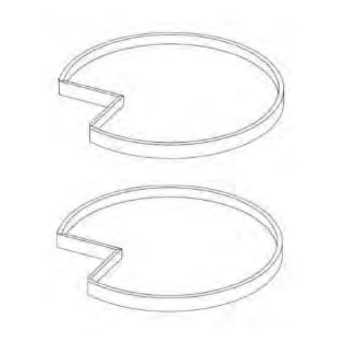 Slim Shaker White Dove Wood Tray for LSB33 or LSB36