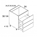 Torino White Pine 12"W x 22 5/8"H x 13.5"D One Door Wall