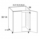 Torino Grey Wood 27" W Sink Base Full Height Door Base
