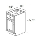 Belmont Almond 18" Base Cabinet