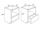 Platinum Shaker 27" Base Microwave Cabinet
