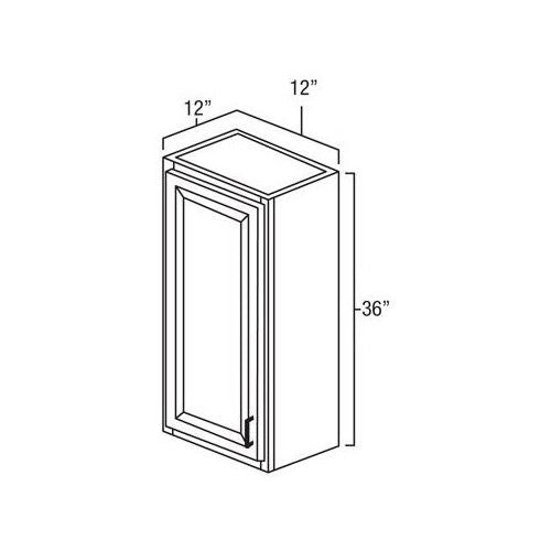 Toffee Shaker 12" x 36" Wall Cabinet
