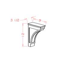 Shaker Grey Modern Corbel