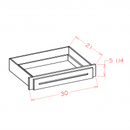 Belmont Almond 30" Desk Knee Drawer Pre-Assembled