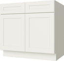 Cream White Shaker Base Cabinet 36"