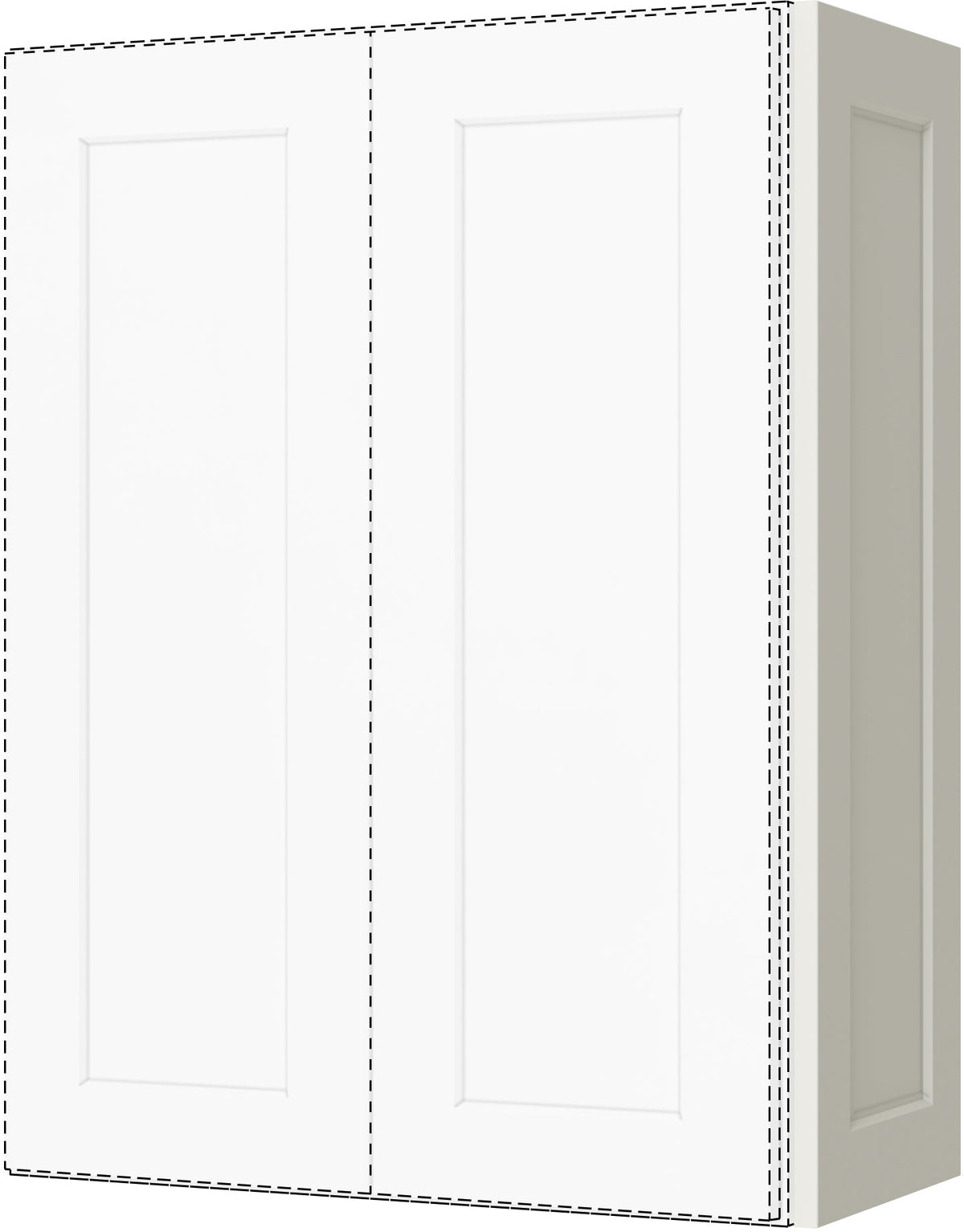Caldwell Cream White Base Dummy Door 24" X 30"