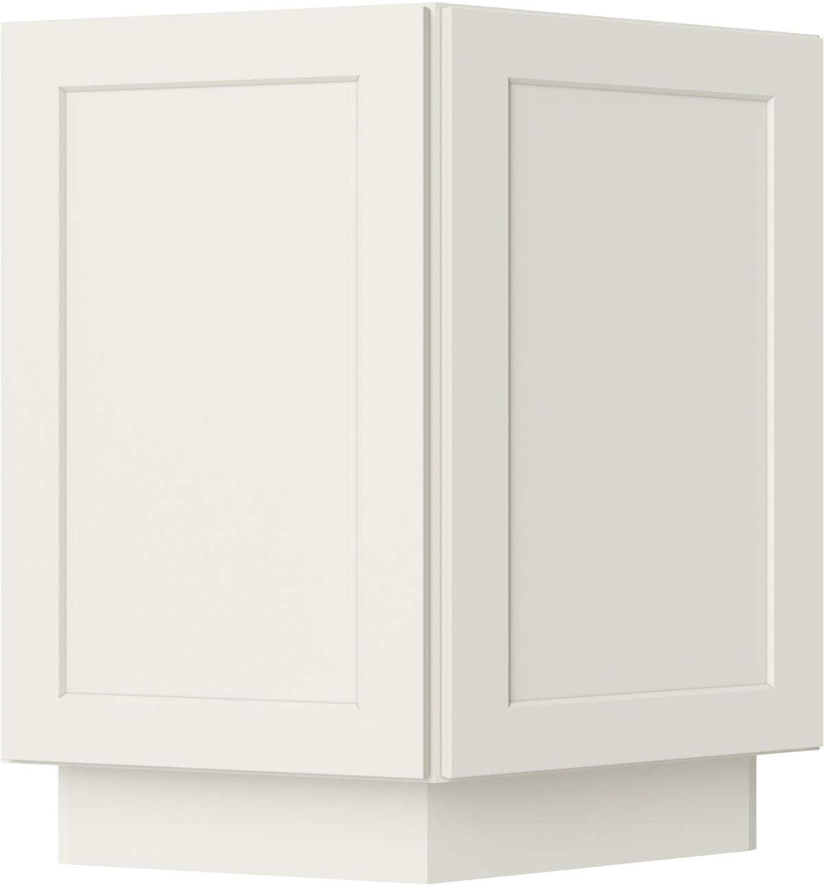 Caldwell Cream White Base End Cabinet 24"