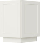 Cream White Shaker Base End Cabinet 24"