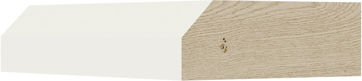 Caldwell Cream White Edge Molding 2 1/4" X 3/4" X 96"
