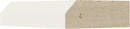 Cream White Shaker Edge Molding 2 1/4" X 3/4" X 96"