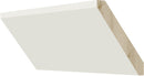 Cream White Shaker Angled Crown Molding 3 1/4" X 96" Pre-Assembled