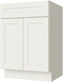 Cream White Shaker Vanity Sink Base 24" X 21"