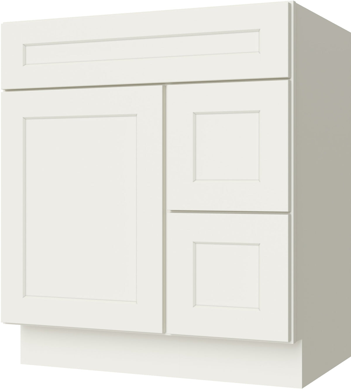 Caldwell Cream White Vanity 30" X 21" Door On The Left