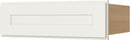 Cream White Shaker Knee Drawer 24" X 21"