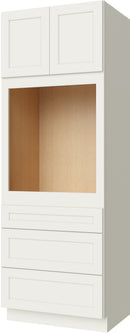 Cream White Shaker Oven Cabinet 31 1/2" X 84" X 24" Pre-Assembled