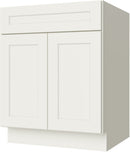 Cream White Shaker Sink Base 30"