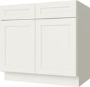 Cream White Shaker Sink Base 42"