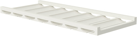 Caldwell Ivory Glass Rack 36" X 12" X 3"