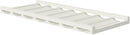 Cream White Shaker Glass Rack 36" X 12" X 3"