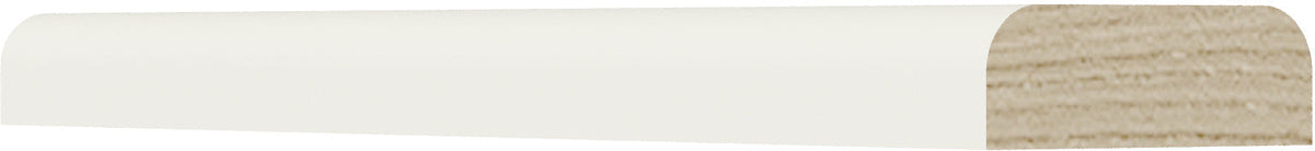 Caldwell Cream White Scribe Molding 3/4" X 1/4" X 96" 2 Edge Round Assembled