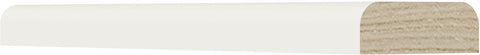 Caldwell Ivory Scribe Molding 3/4" X 1/4" X 96" 2 Edge Round Assembled