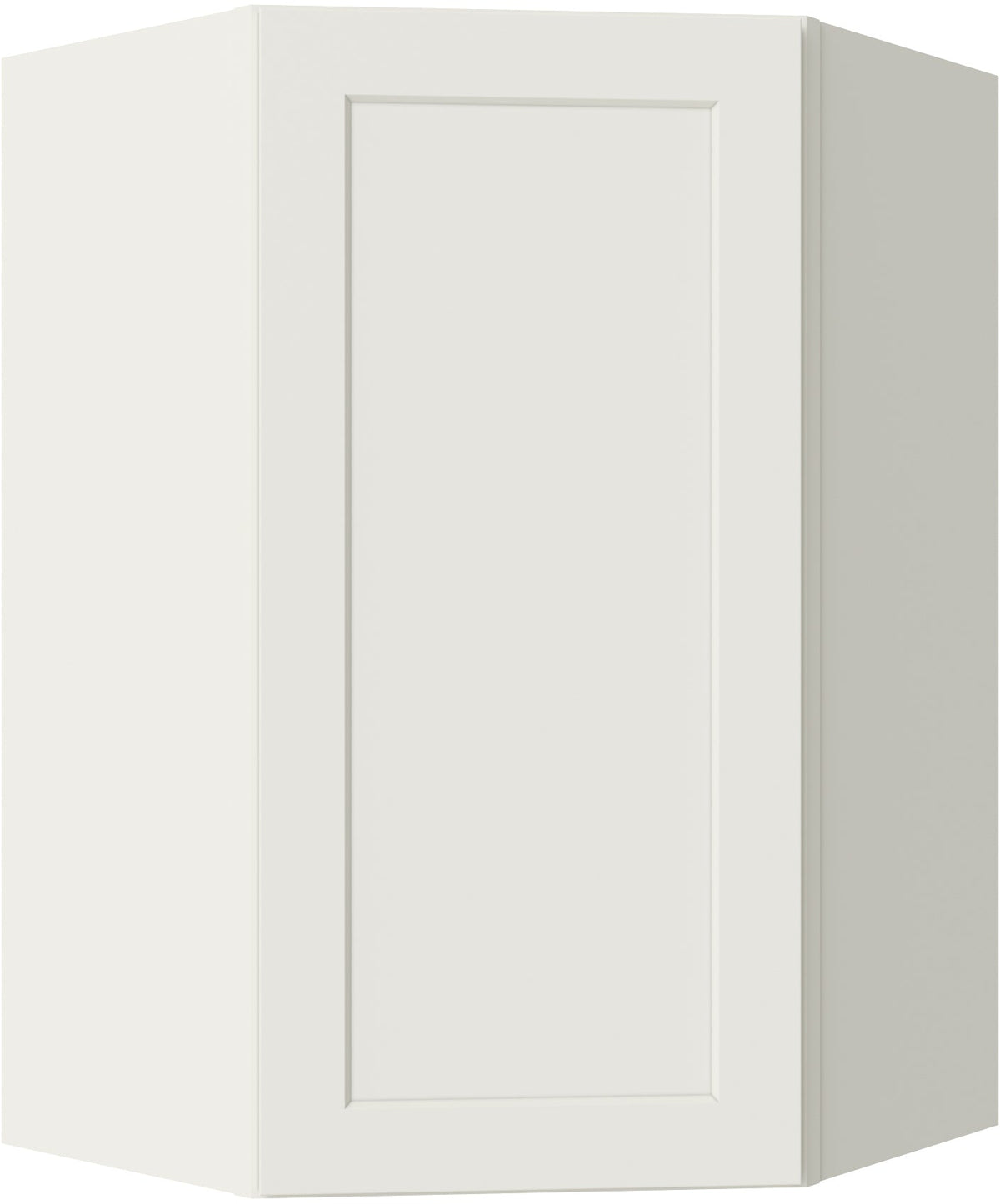 Caldwell Cream White Wall Diagonal Corner Cabinet 24" X 30"