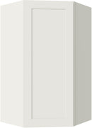 Cream White Shaker Wall Diagonal Corner Cabinet 24" X 42"