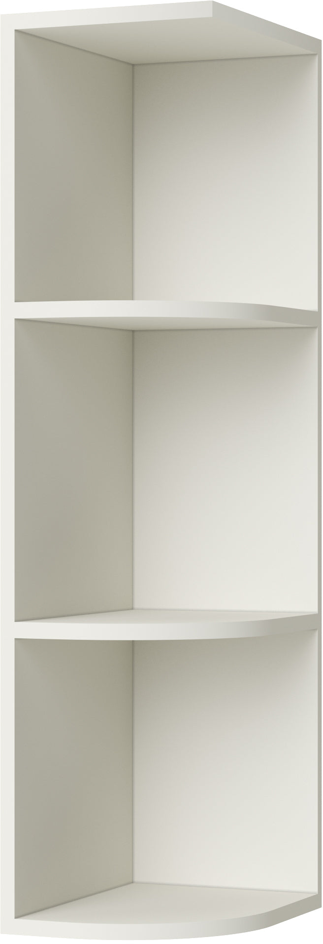 Caldwell Cream White Wall End Shelf 09" X 36" Assembled