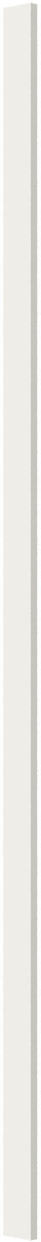 Cream White Shaker Tall Filler 1 1/2" X 96"