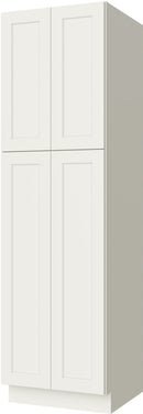 Cream White Shaker Pantry 24" X 90" X 24" W/O Drawer