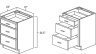 Sterling 12" Three Drawer Base