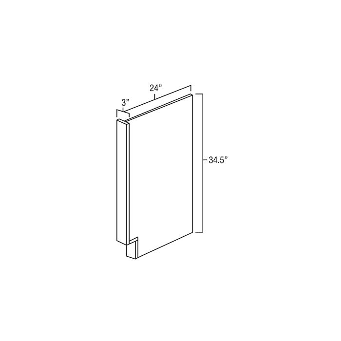 Toffee Shaker Base End Panel / Dishwasher Panel