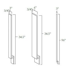 Butterscotch Shaker 96" Tall Filler