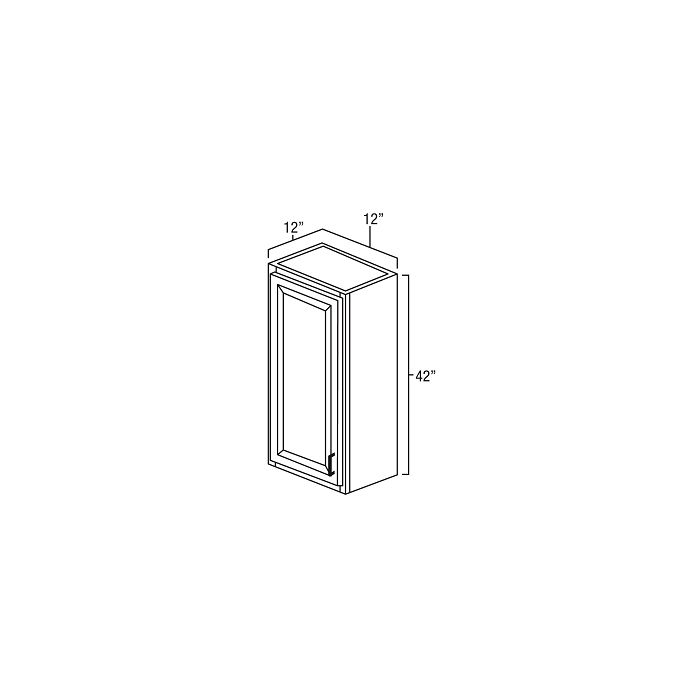 Toffee Shaker 12" x 42" Wall Cabinet